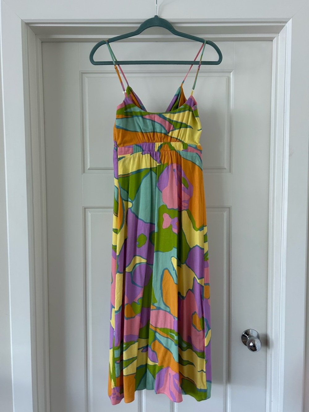Show Me Your Mumu NWT Moby Midi Tie front dress in Summer Sorbet- XS - Picture 5 of 8